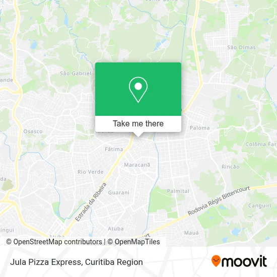 Jula Pizza Express map