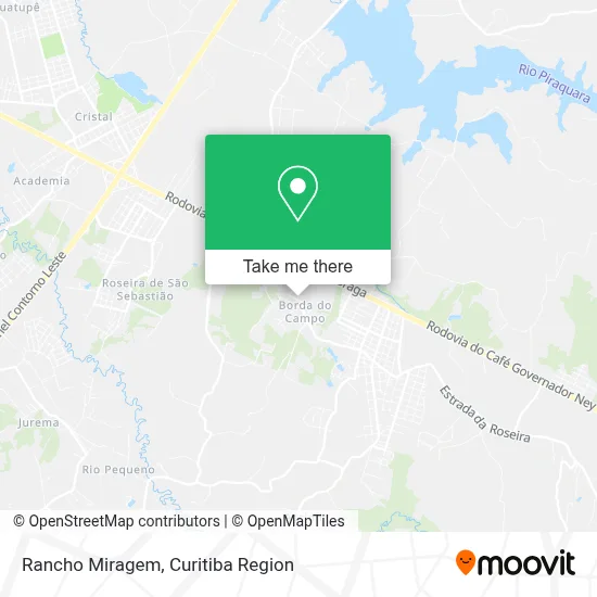 Rancho Miragem map