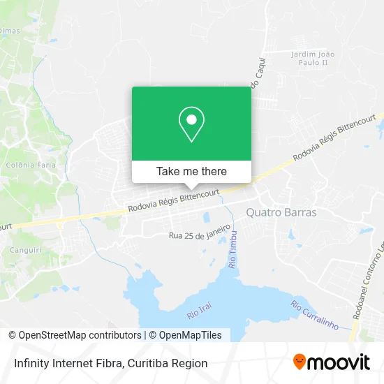 Infinity Internet Fibra map