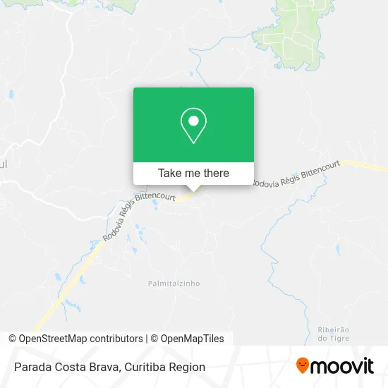 Parada Costa Brava map