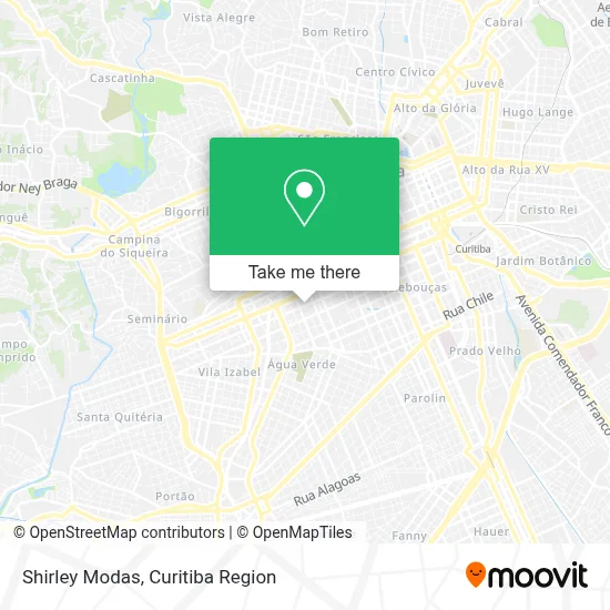 Shirley Modas map