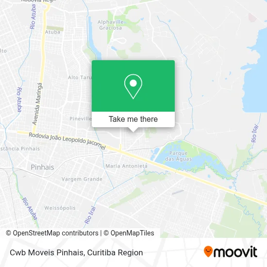 Cwb Moveis Pinhais map