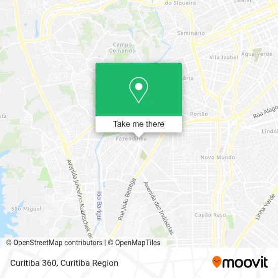Curitiba 360 map