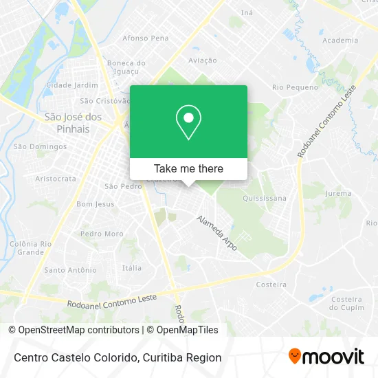 Centro Castelo Colorido map