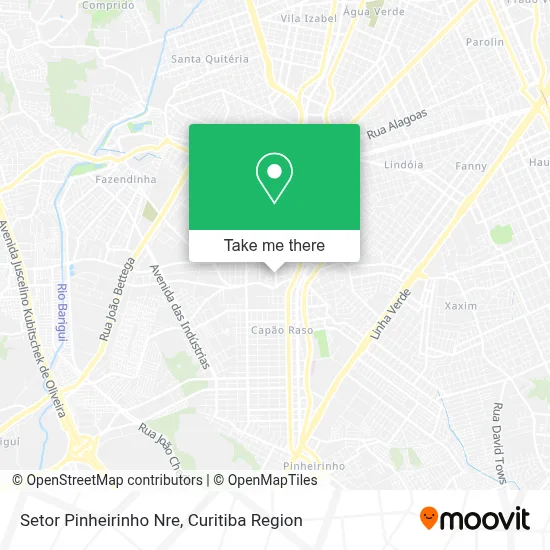 Setor Pinheirinho Nre map