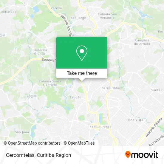 Cercomtelas map
