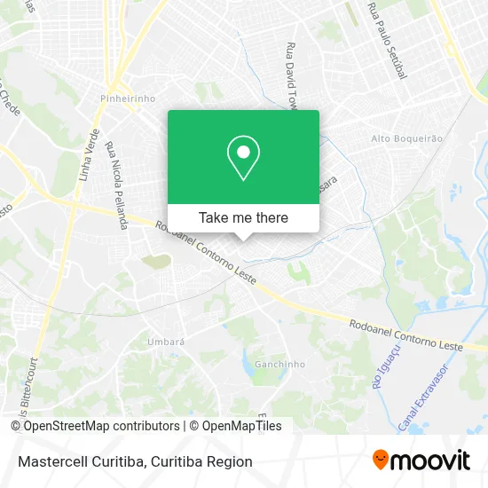 Mastercell Curitiba map