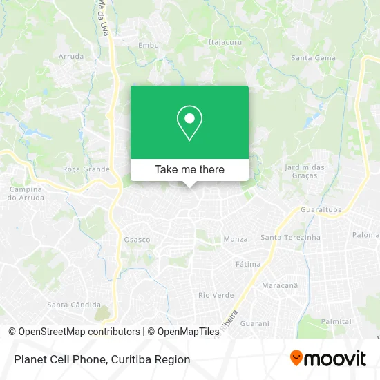 Planet Cell Phone map