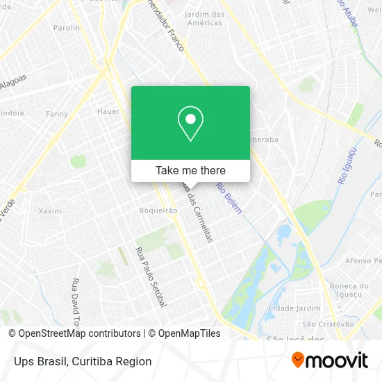 Ups Brasil map