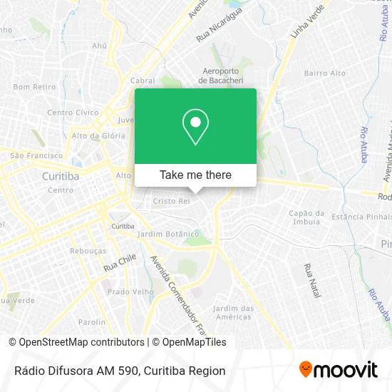 Rádio Difusora AM 590 map