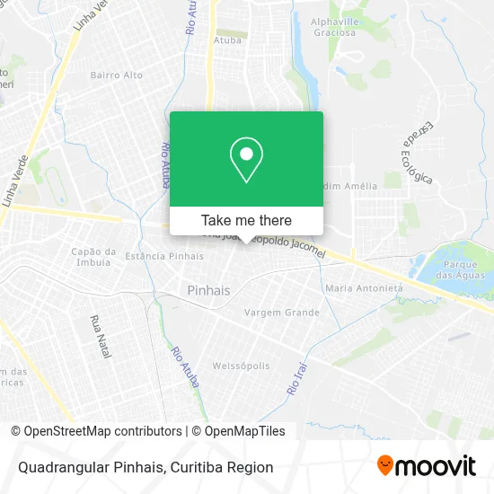 Quadrangular Pinhais map