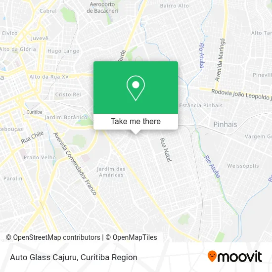 Auto Glass Cajuru map
