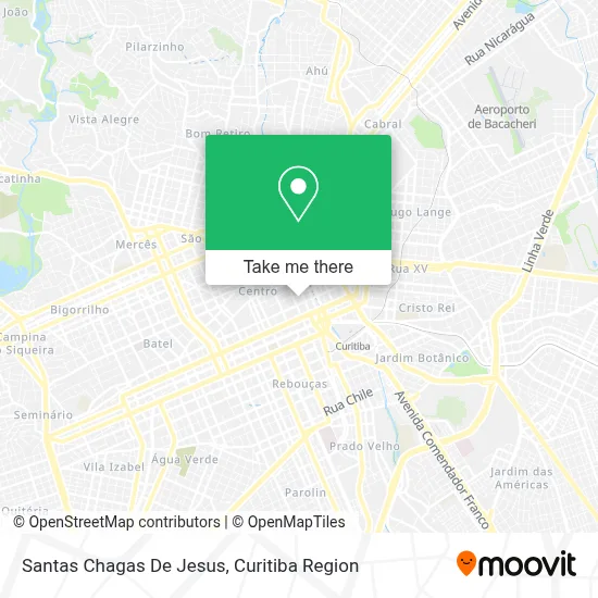 Santas Chagas De Jesus map