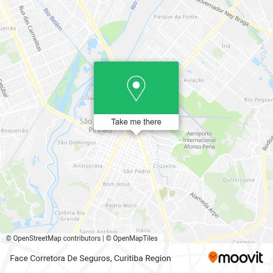 Face Corretora De Seguros map
