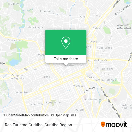 Rca Turismo Curitiba map
