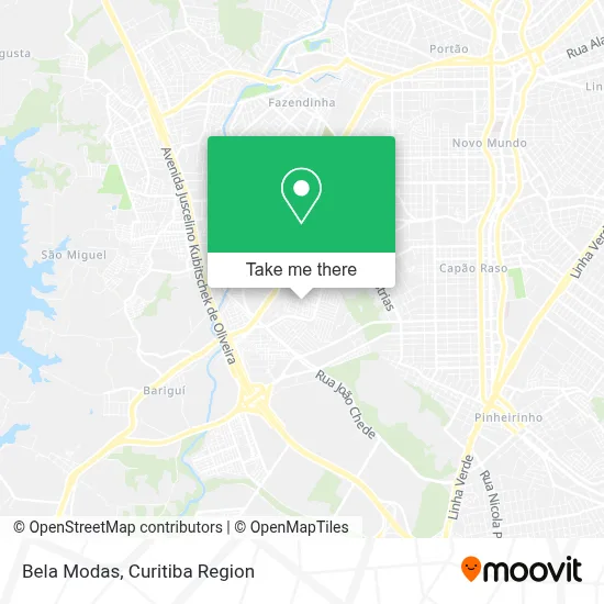 Bela Modas map