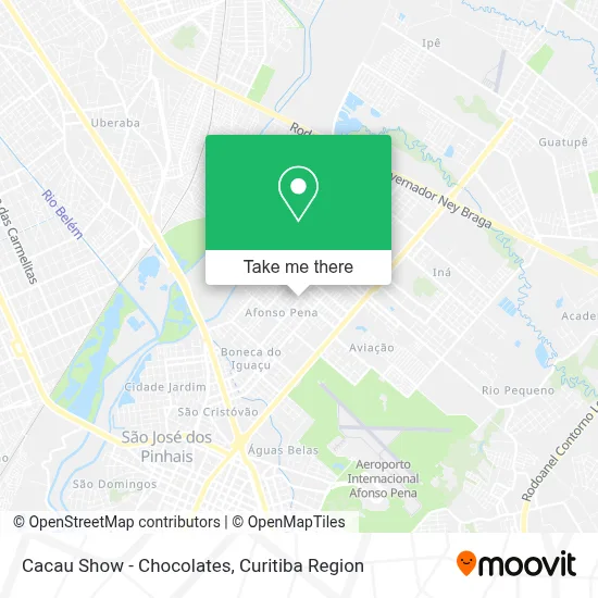 Cacau Show - Chocolates map