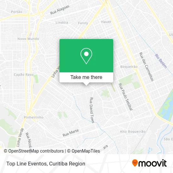 Top Line Eventos map