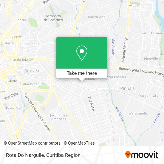 Rota Do Narguile map