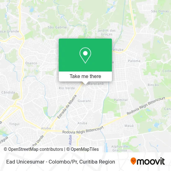 Ead Unicesumar - Colombo/Pr map