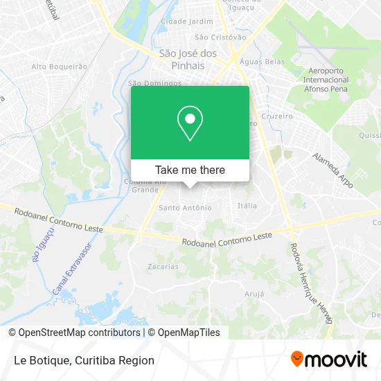 Le Botique map