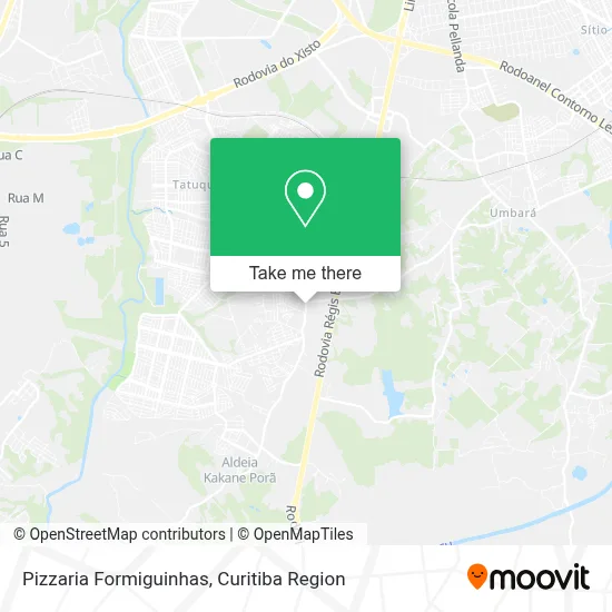 Pizzaria Formiguinhas map