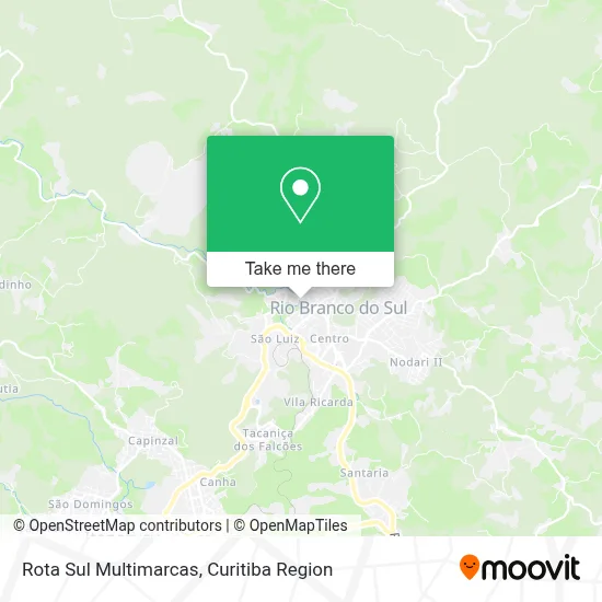 Rota Sul Multimarcas map