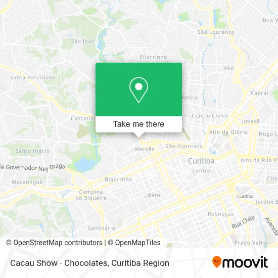 Cacau Show - Chocolates map