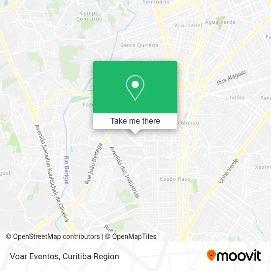 Voar Eventos map