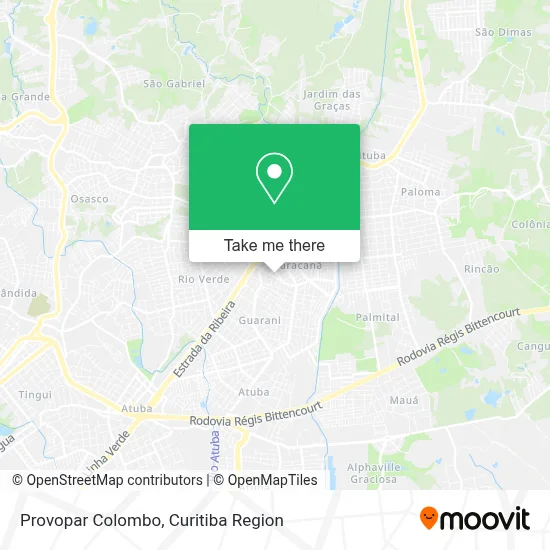 Provopar Colombo map
