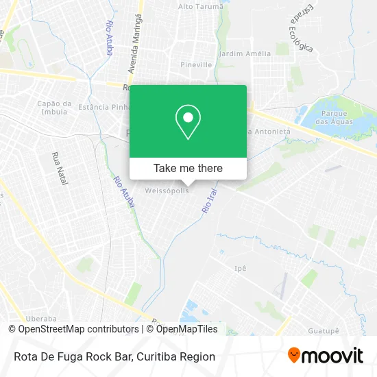 Rota De Fuga Rock Bar map