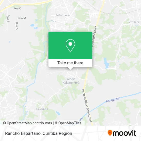 Rancho Espartano map