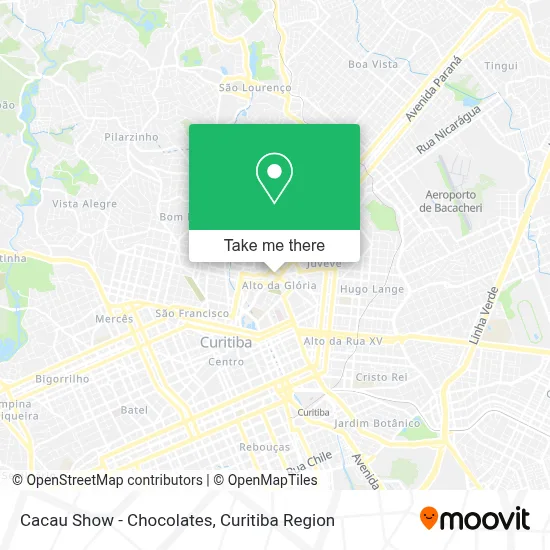 Cacau Show - Chocolates map