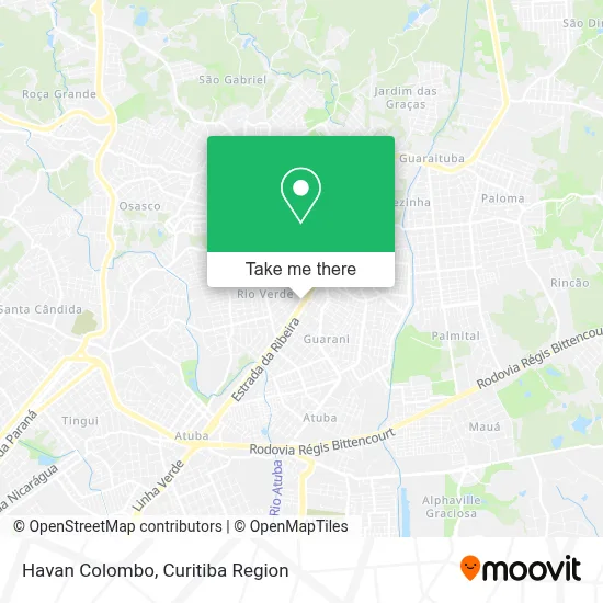 Havan Colombo map