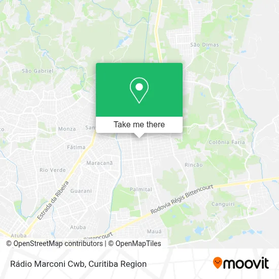 Rádio Marconi Cwb map