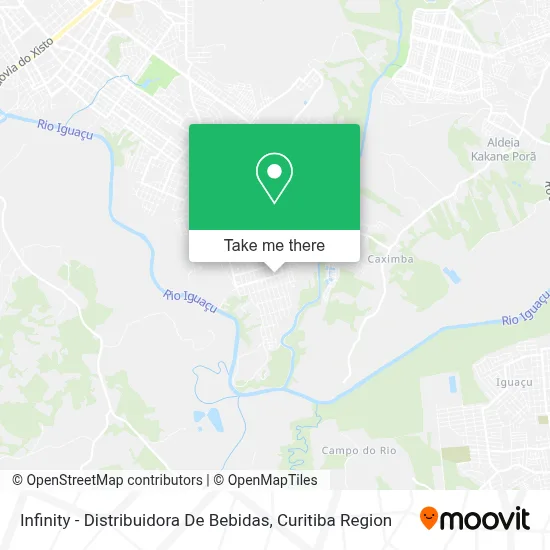Infinity - Distribuidora De Bebidas map