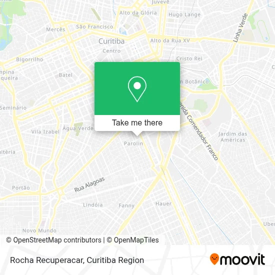 Rocha Recuperacar map