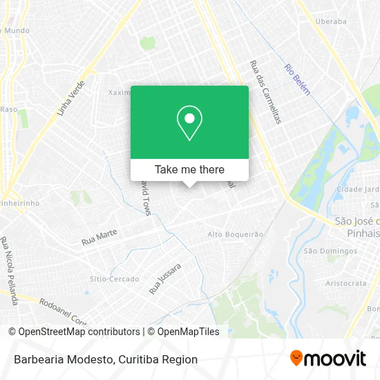Barbearia Modesto map