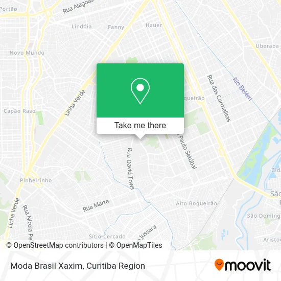 Moda Brasil Xaxim map