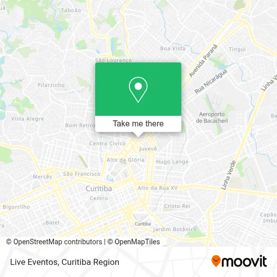 Live Eventos map