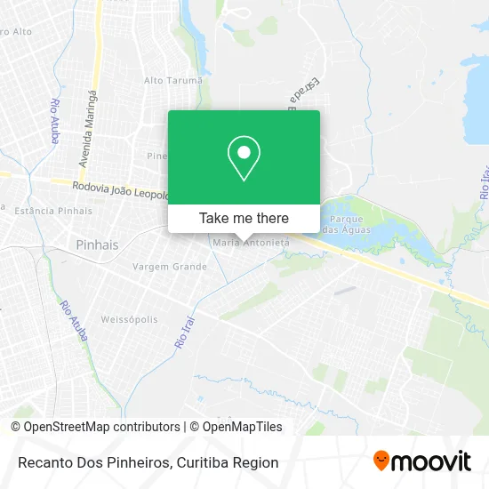 Recanto Dos Pinheiros map