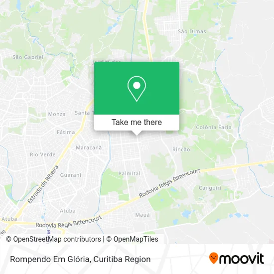 Rompendo Em Glória map