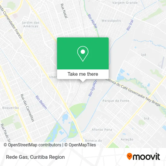 Rede Gas map