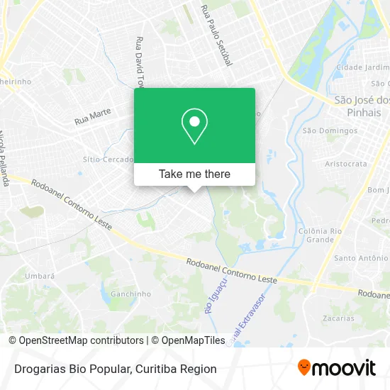 Drogarias Bio Popular map