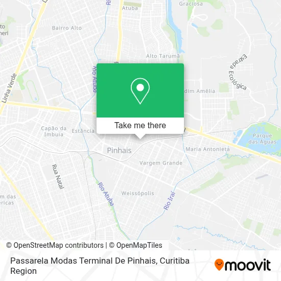 Passarela Modas Terminal De Pinhais map