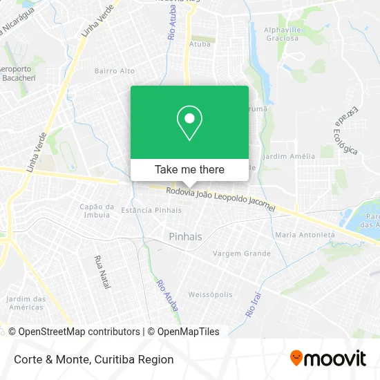 Corte & Monte map