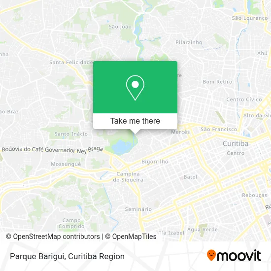 Parque Barigui map