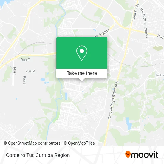 Cordeiro Tur map