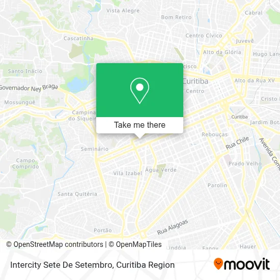 Intercity Sete De Setembro map
