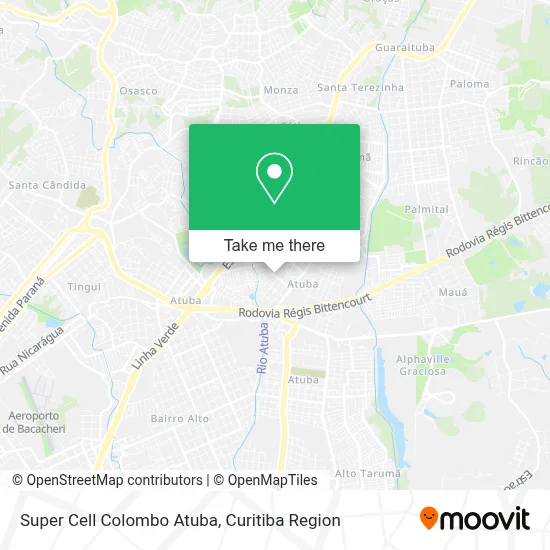 Super Cell Colombo Atuba map